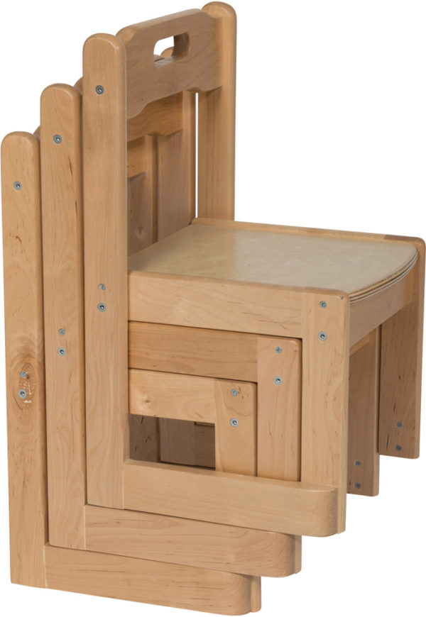 Little Gem Stackable Wooden Chairs-12215