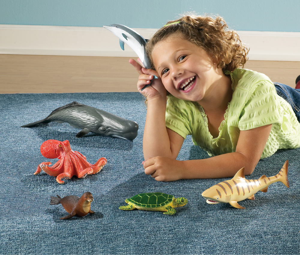 Jumbo Ocean Animals (6pcs)-0