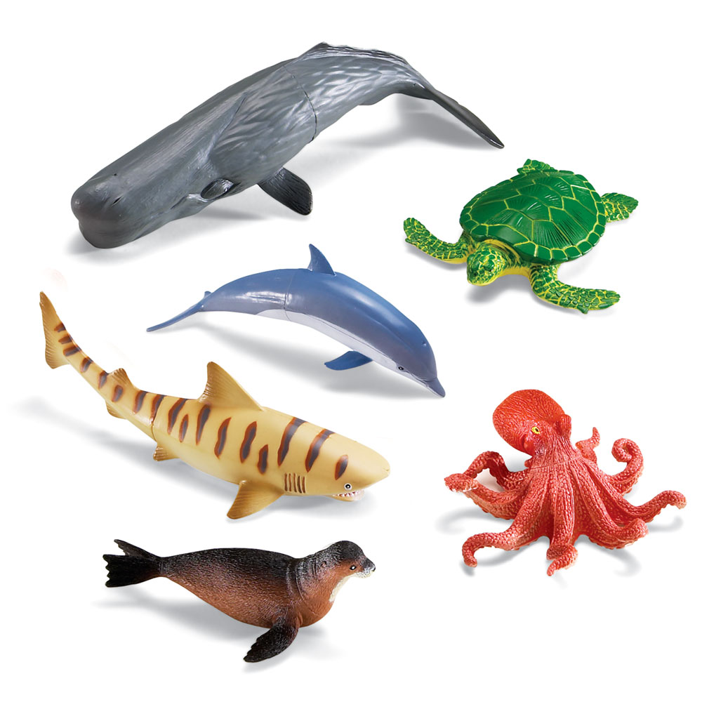 Jumbo Ocean Animals (6pcs)-13085