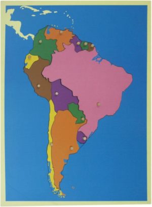 Puzzle Map of South America-0