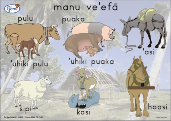 Farm Animals Poster Tongan-0
