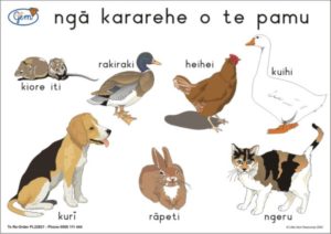 Farm Animals ONE Poster Maori-0