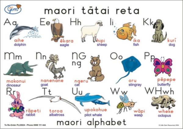 Maori Alphabet Poster-0