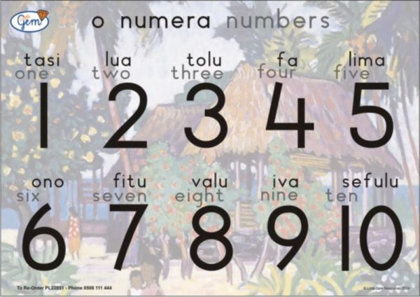 Numbers Poster Samoan-0