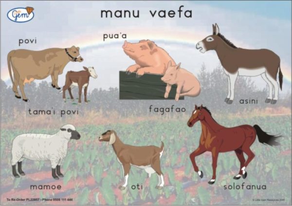 Four-footed Animals Poster Samoan-0