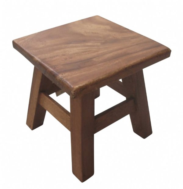 Wooden Square Stool-0