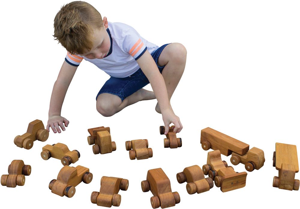 Natural Car & Truck Set (13pcs)-0