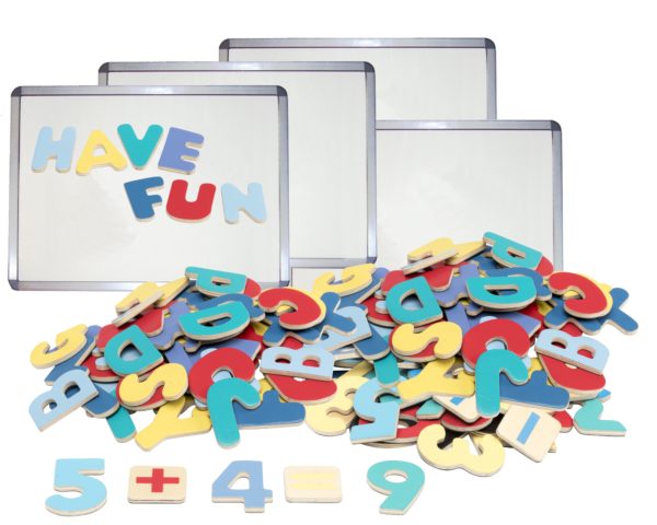 Whiteboards with Numbers & Letters Set (184pcs)-0