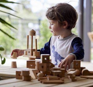 Wooden Building Set for Preschoolers