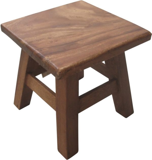 Wooden Square Table & Stools Set (5pcs)-12150