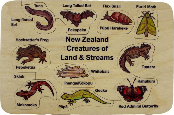 NZ Creatures of Land and Streams Puzzle (10pcs)-0