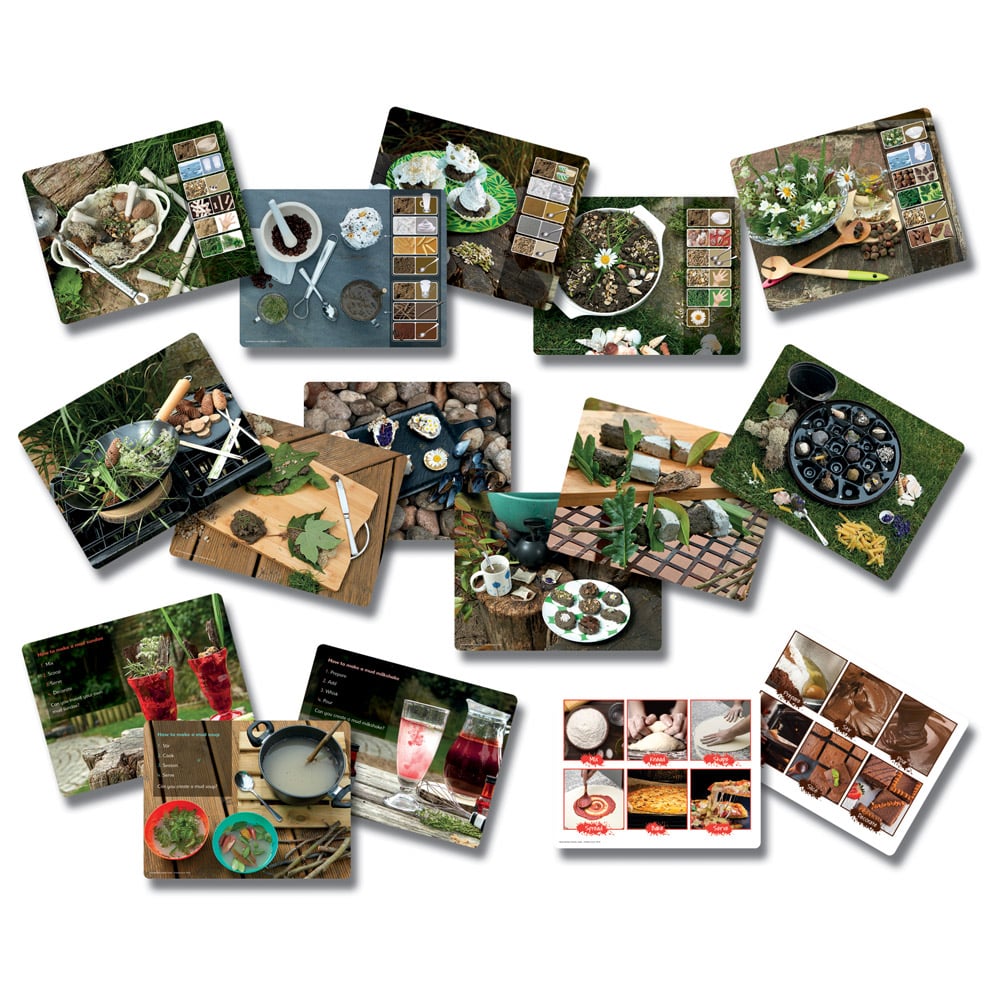 Mud Kitchen Activity Cards (16pcs)