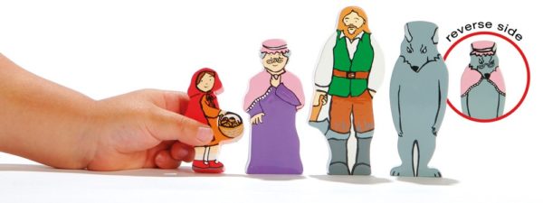 Little Red Riding Hood Wooden Characters (4pcs)-0