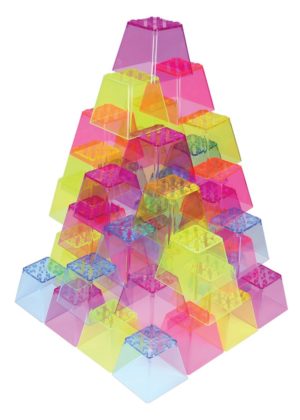 Crystal Colour Stacking Blocks (50pcs)-0