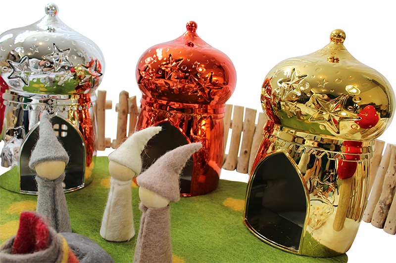 Metallic Small World Fairy Houses (3pcs) - Image 2