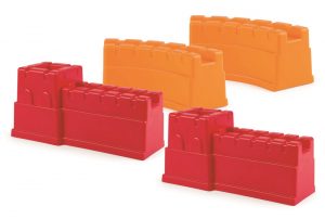 Castle Wall Sand Moulds (4pcs)