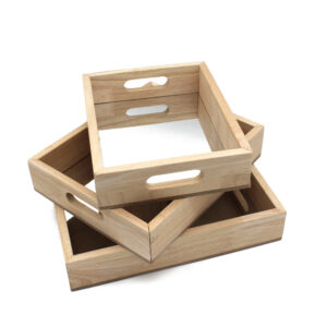 Rectangular Mirror Trays (3pcs)