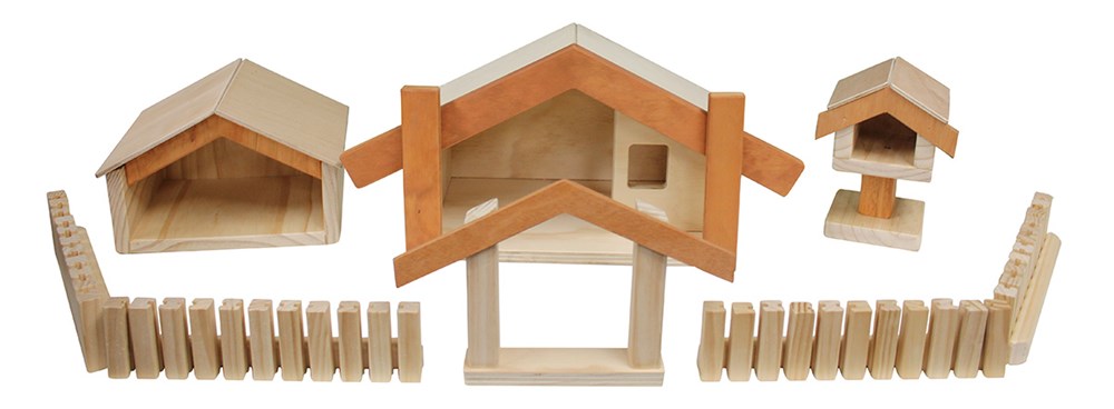 Large Wooden Māori Village & Figures Set (12pcs) - Image 2