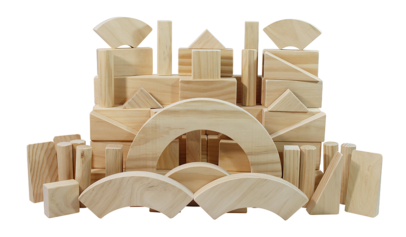 Natural Multiple Unit Blocks Quarter Set (66pcs)