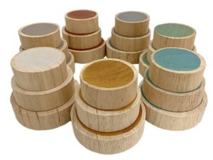 Wooden Earth Coins (21pcs)