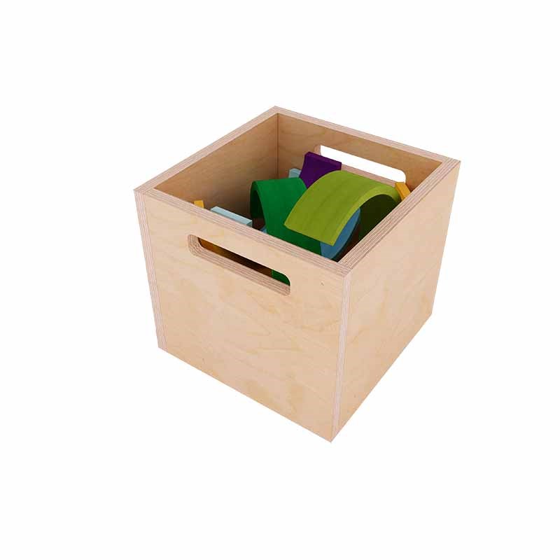 Natural Storage Box with Handles 30cm - Image 2