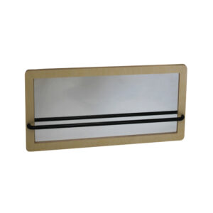 Infant Wall Mirror with Metal Rail