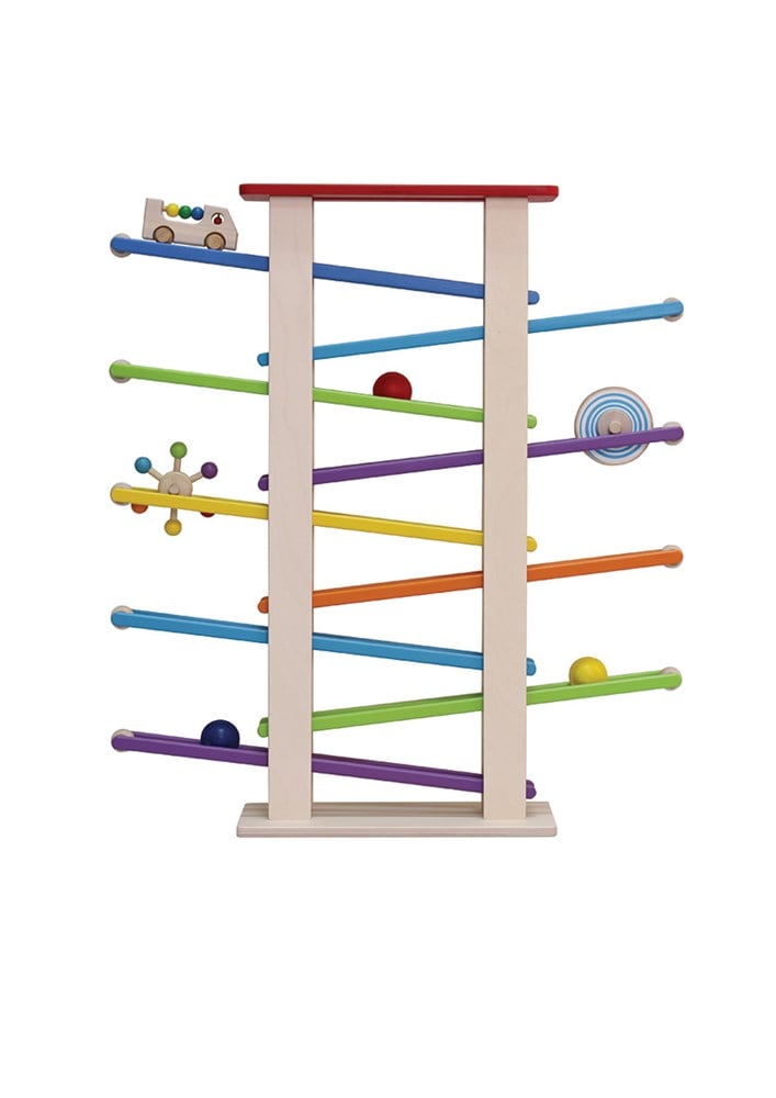 Wooden Rolling Rainbow Tracks (7pcs) - Image 2