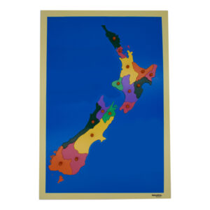 Montessori Puzzle Map of New Zealand