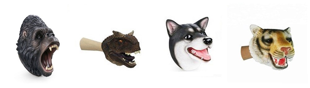 Rubber Hand Puppet Set (4pcs)