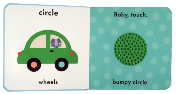 Baby touch: Shapes book spread