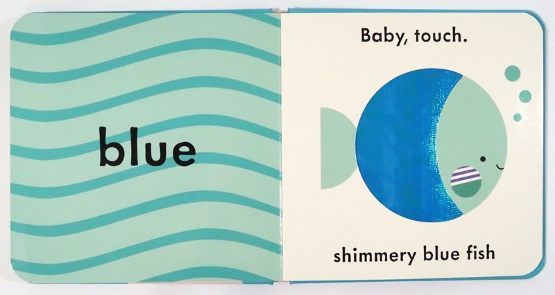 Baby touch colours hard book spread