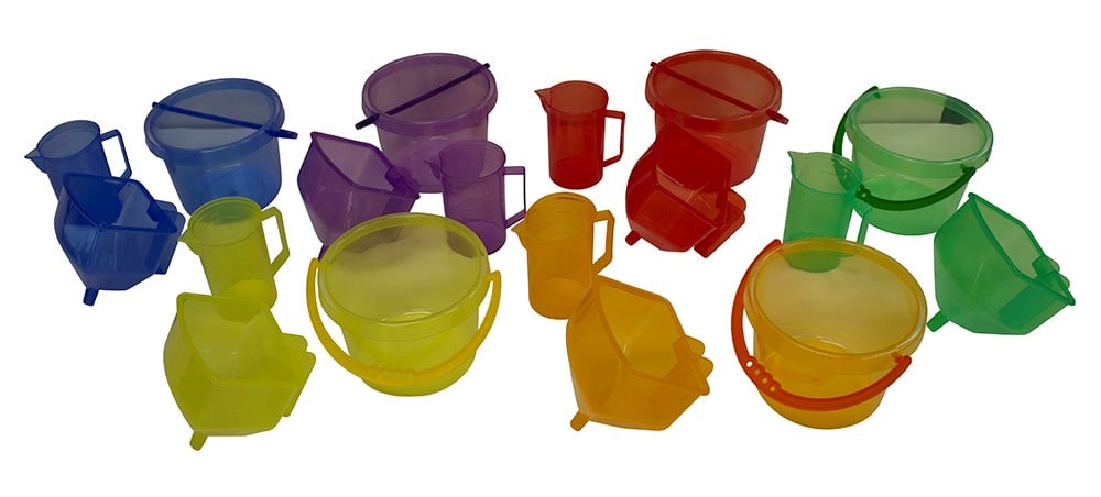 Transparent Transporting Sand & Water Set (18pcs)