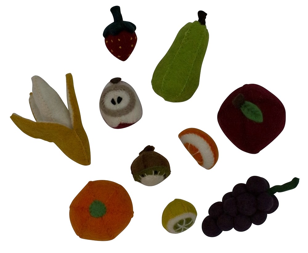Small Felt Fruit Set (10pcs) - Image 4