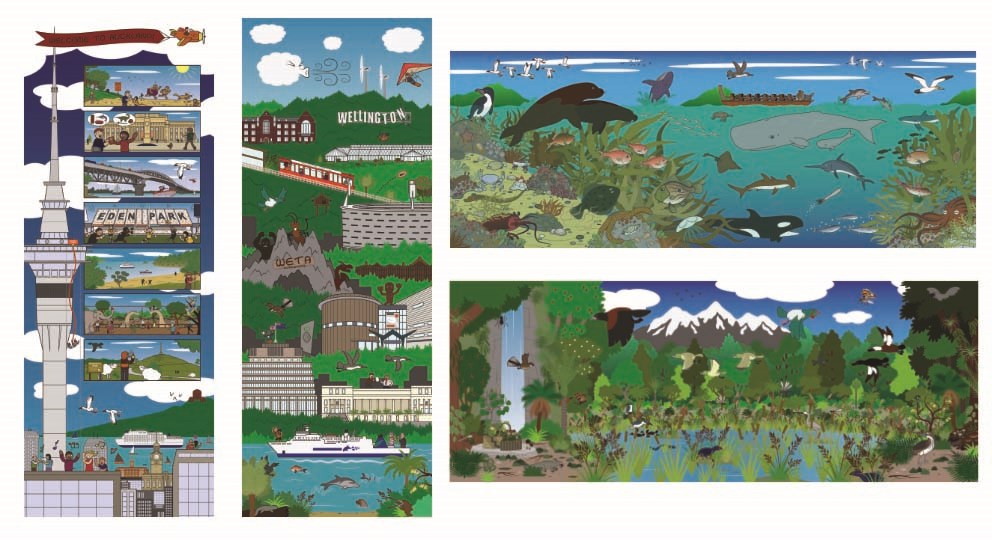 City & Nature Wall Panel Set (4pcs)