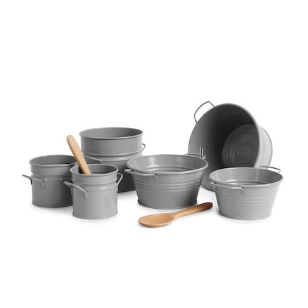 Metal Cans & Tubs (6pcs)