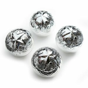 Super Shiny Silver Sensory Balls 4pk