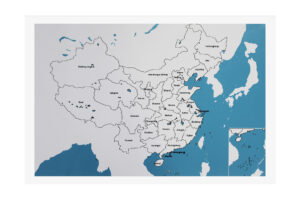 Puzzle Map of China Control Labelled