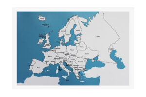 Puzzle Map of Europe Control Labelled