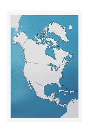 Puzzle Map of North America Control - Unlabelled