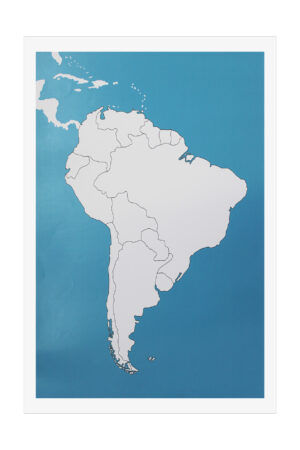 Puzzle Map of South America Control Unlabelled