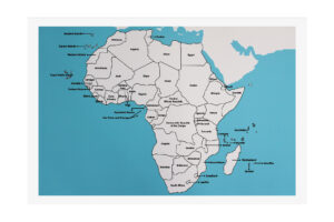 Puzzle Map of Africa Control - Labelled