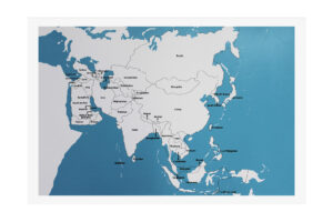 Puzzle Map of Asia Control Labelled