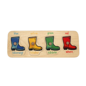 Maori Colours Gumboot Knob Puzzle (4pcs)