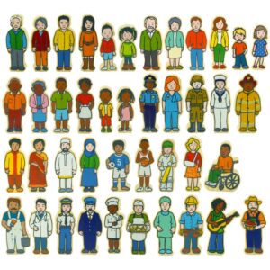 The Wooden Village People Figures (42pcs)