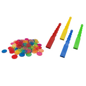 Metal Wands & Chips Set (204pcs)