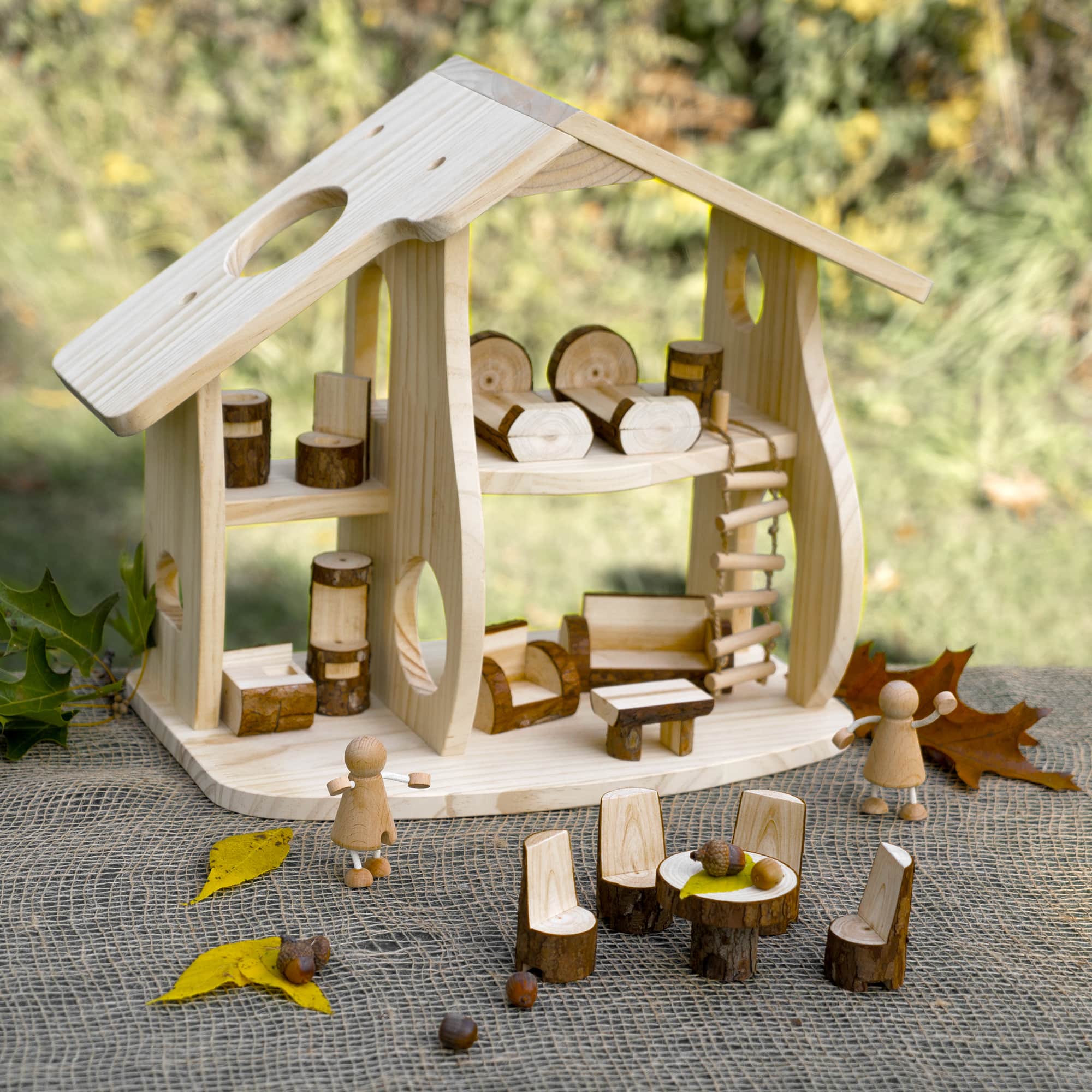 Woodlands Dollhouse Set (18pcs) - Image 6