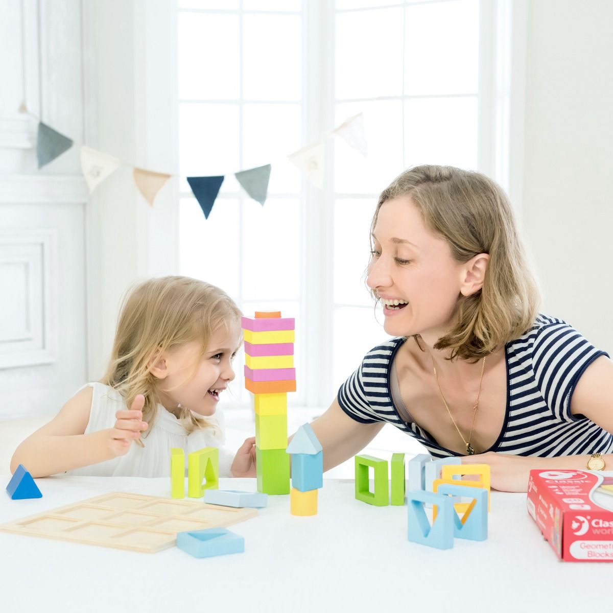Geometric Block Shape Sorter (28pcs) - Image 5