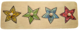 Star Knob Puzzle (4pcs)