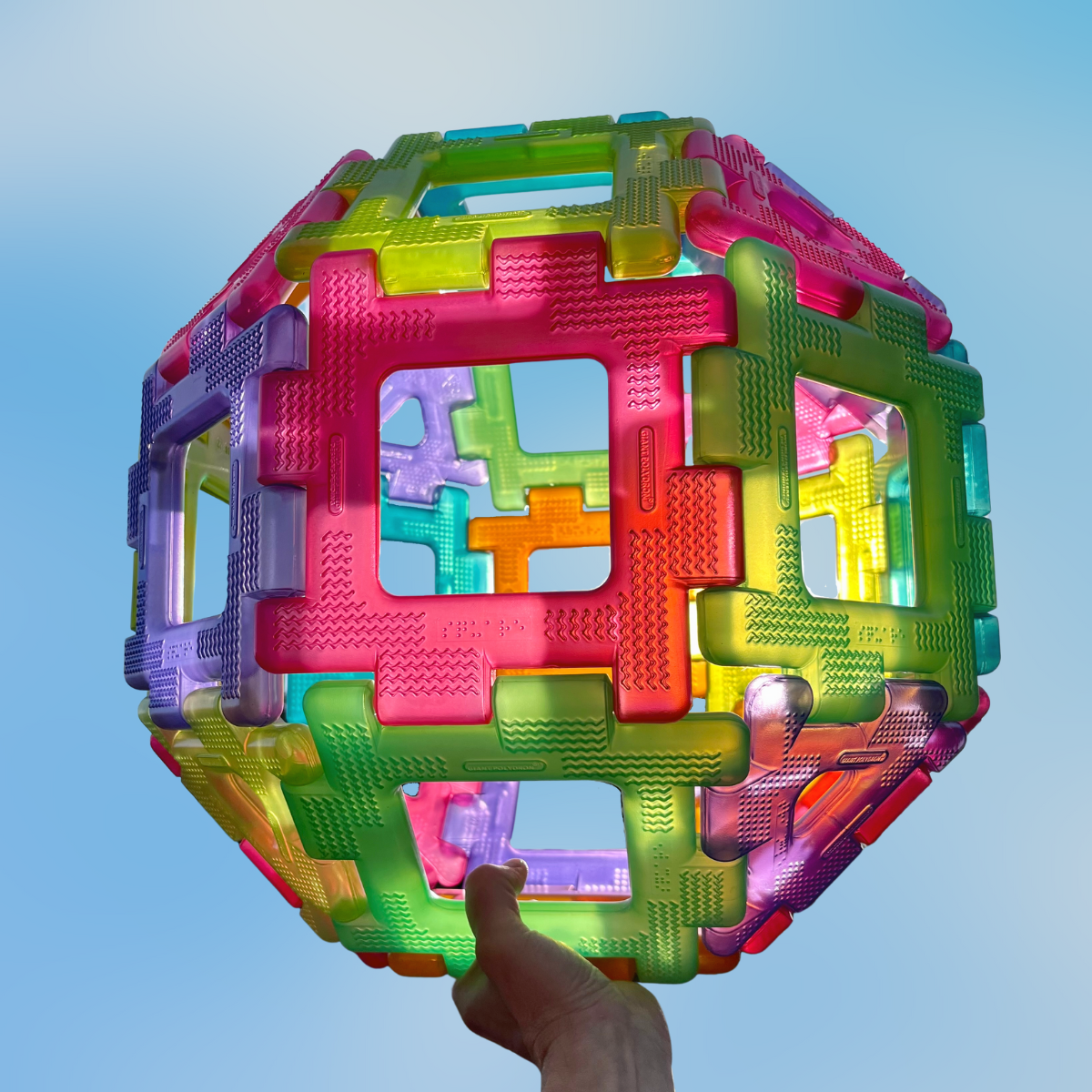 Giant Transparent Polydron Set (60pcs) - Image 4