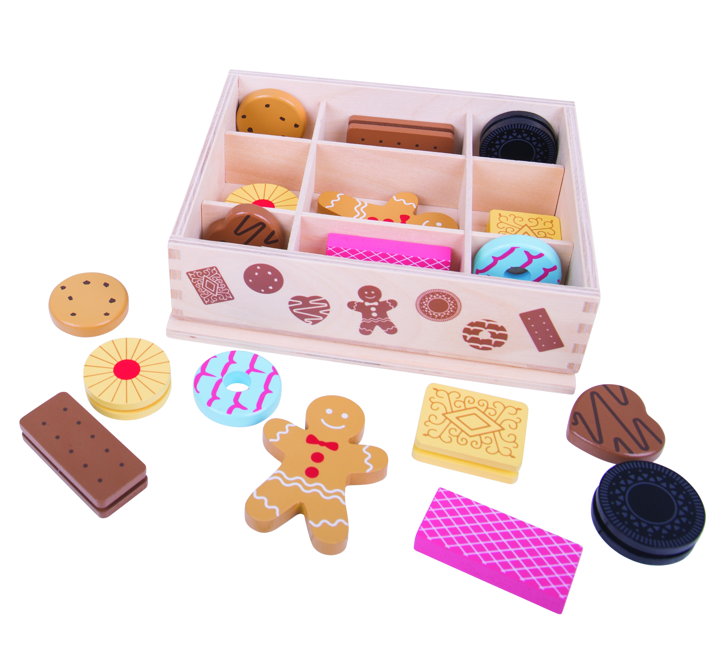 Wooden Box of Biscuits (17pcs) - Image 2